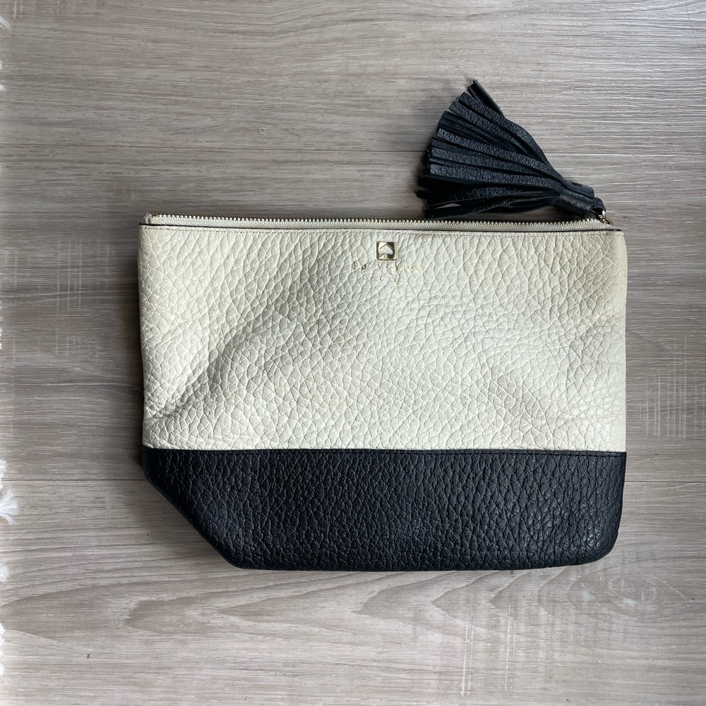 Kate Spade Two-Tone Leather Clutch
